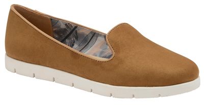Tan 'Tracey' ladies slip on comfort loafers